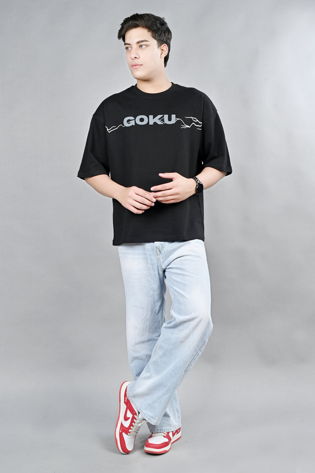 Goku Oversized Graphic T-Shirt